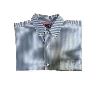 Chaps Vintage Blue Striped Button Down Shirt
